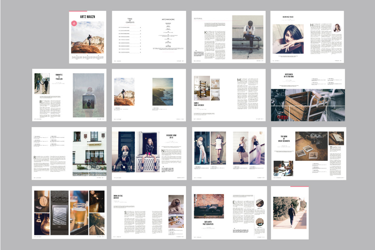 A5 ARTZ Magazine Template, a Magazine Template by Alhaytar (Photo 8 of 8)