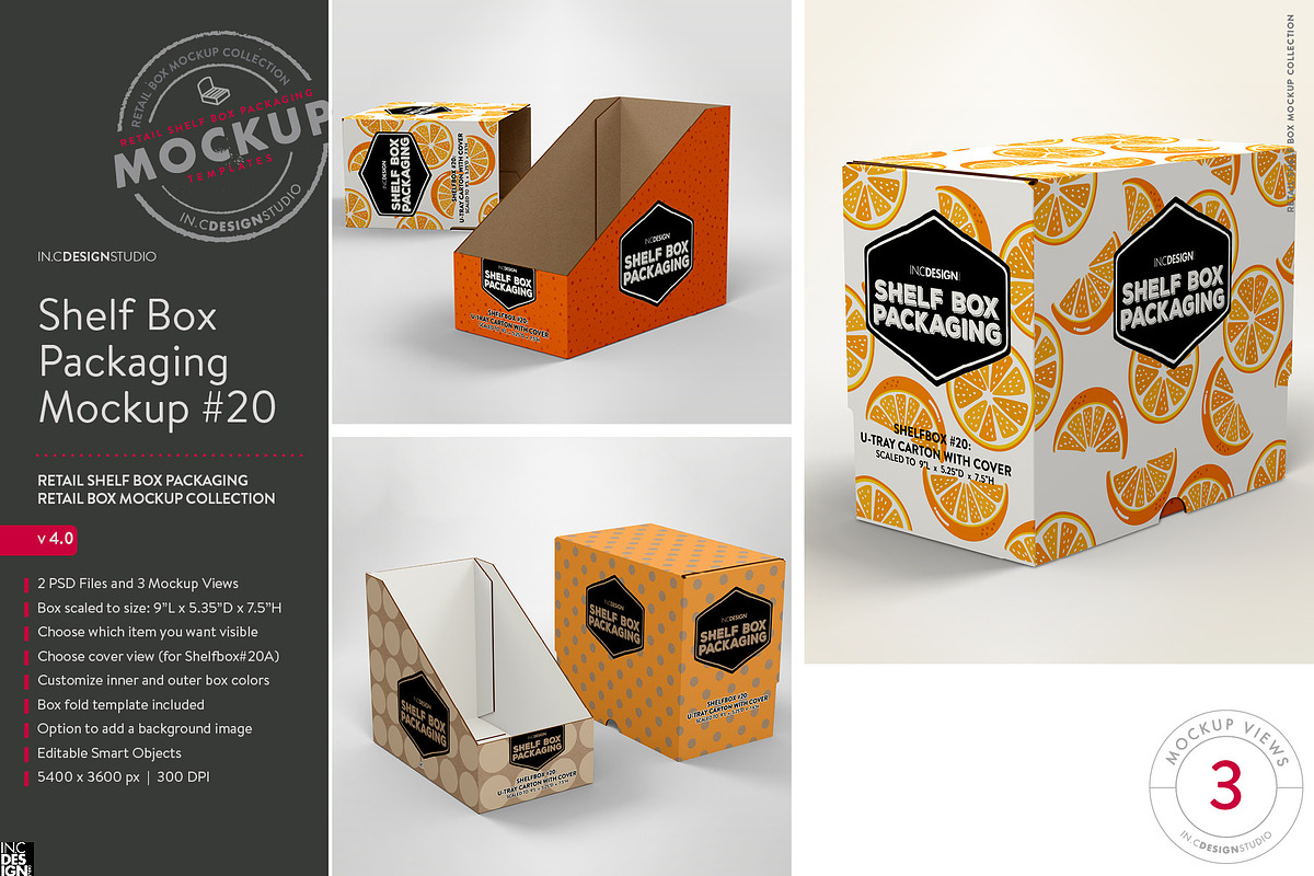 Retail Shelf Box 20 Packaging Mockup, a Packaging Mockup by INCDesign (Photo 5 of 6)