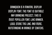 Dannquen - Round Tall Font, a Sans Serif Font by Iqsiart Studio (Thumbnail 4 of 6)