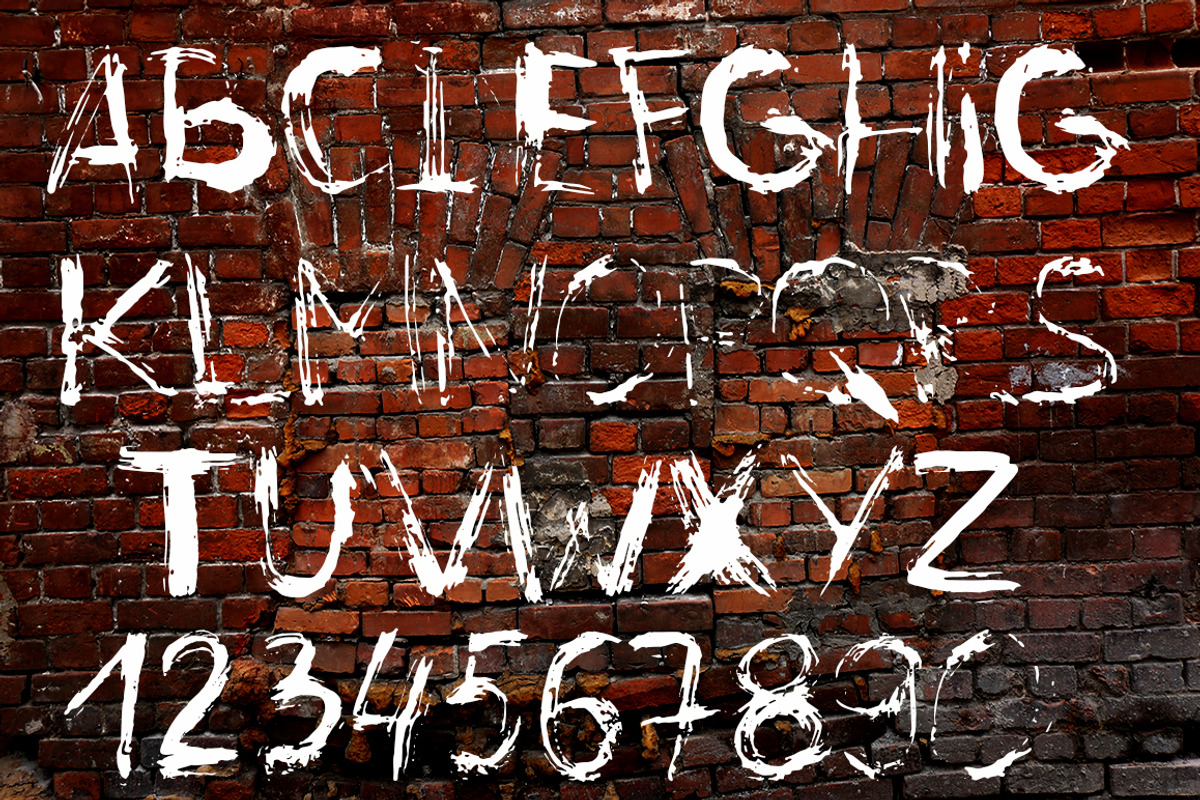 Grunge Display Font preview 2