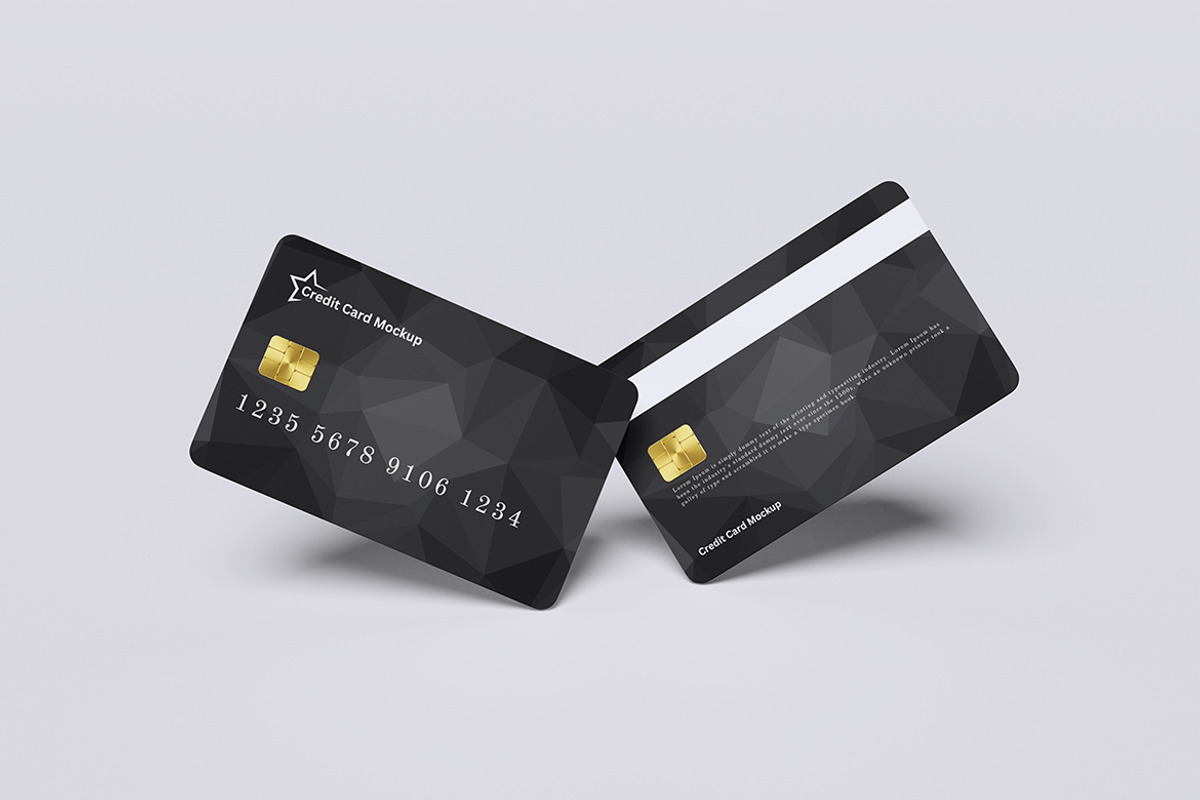 Credit Card Mockup, a Business Card Template by xavier_studio (Photo 2 of 4)