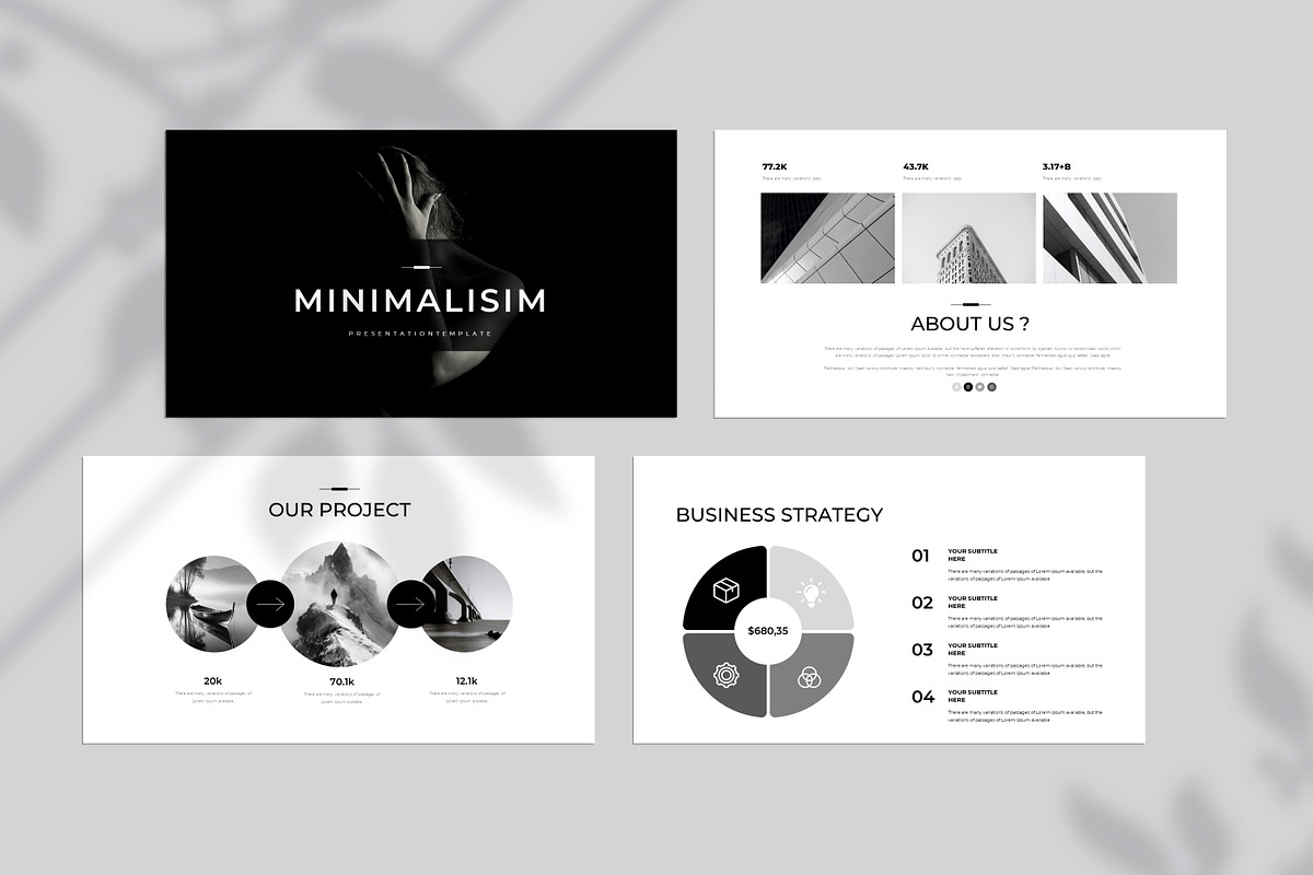 Clean Minimal Presentation Template preview 5