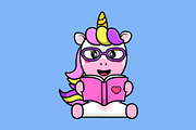 Cute Animal Reading Book Cartoon, an Education Illustration by Artstorystudio (Thumbnail 6 of 7)
