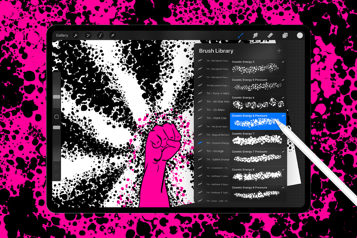 Cosmic Energy Procreate Brushes, a Brush Add-On by Tim Hankins Design (Photo 2 of 5)