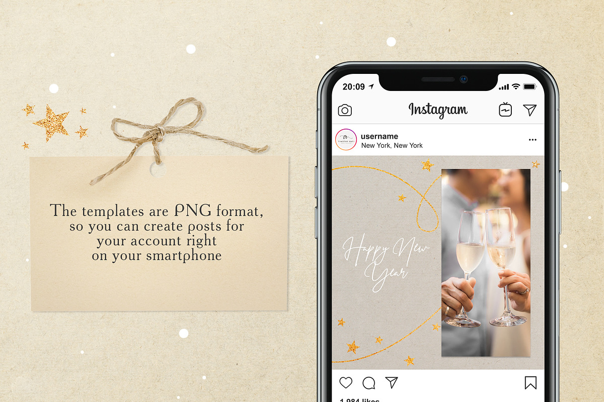 CHRISTMAS MOOD Instagram Templates, a Social Media Template by Olg Store (Photo 5 of 6)