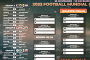 World Soccer Cup Qatar 2022 Schedule, a Flyer Template by MadridNYC (Thumbnail 3 of 3)