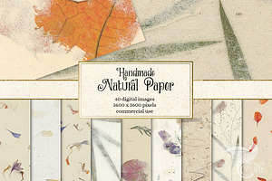 Handmade Natural Paper Textures