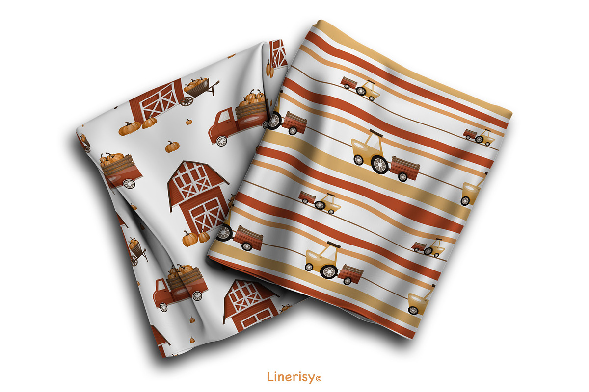 Autumn farm-kids collection, a Seasonal Illustration by Linerisyart (Photo 10 of 23)