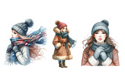 Watercolor Winter Fashion Clipart, an Illustration by Designworld (Thumbnail 4 of 5)