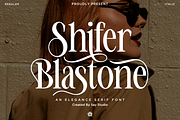 Shifer Blastone - Elegant Serif Font, a Serif Font by Say Studio (Thumbnail 1 of 10)