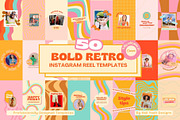 Bold Retro Instagram Reel Templates, a Social Media Template by Hell Yeah Designs (Thumbnail 1 of 6)