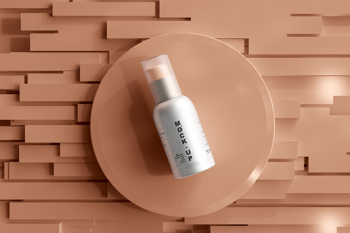 Aluminum Cosmetic Mockup Bundle, a Cups & Container Mockup by pmvch (Photo 128 of 206)