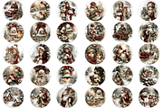 Vintage Christmas Ornament Bundle, a Print Template by Bijou Bay (Thumbnail 2 of 3)