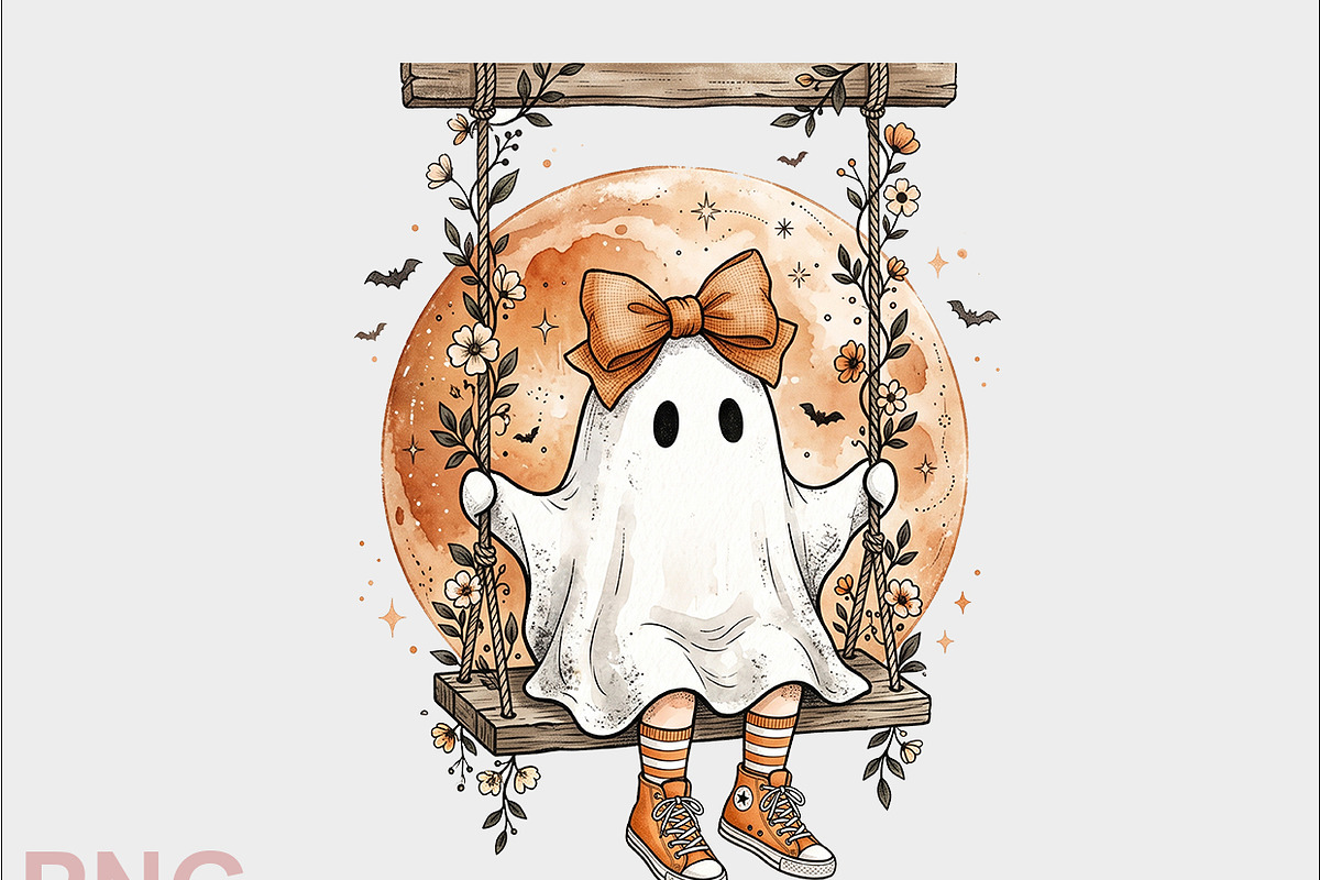 Trending Halloween Ghost PNG, an Object Graphic by crative8112 (Photo 1 of 3)