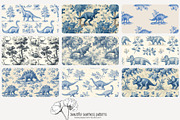 70 dinosaur toile seamless pattern, a Pattern Graphic by Poppy Lane Studio (Thumbnail 2 of 10)