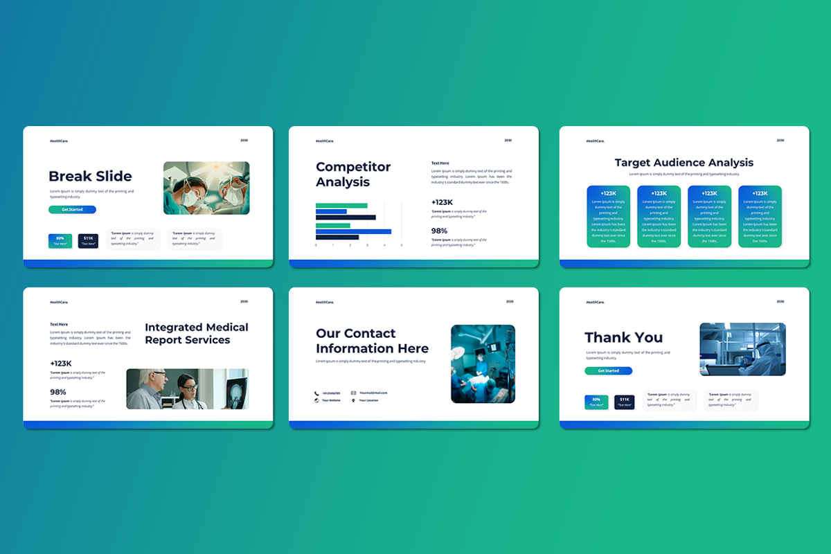 Medical Report - Keynote Template, a Presentation Template by Iqsiart Studio (Photo 3 of 3)