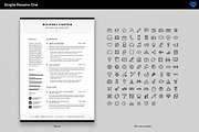 Simple Resume 1, a Resume Template by ikono.me (Thumbnail 6 of 6)