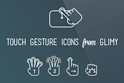 Touch Gesture Icons, an Icon by Glimy (Thumbnail 1 of 5)