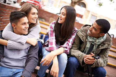 Loving life on campus, a Photo by Peopleimages.com