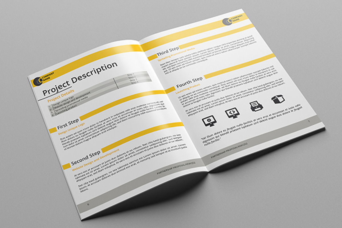 Minimal Business Proposal, a Brochure Template by Birka Studio (Photo 4 of 5)