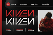 Kiven - Modern Sans Serif Display, a Sans Serif Font by MaikoHatta (Thumbnail 1 of 7)