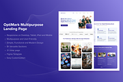 Modern Multipurpose Landing Page UI, a Landing Page Template by Oria Studio (Thumbnail 1 of 2)