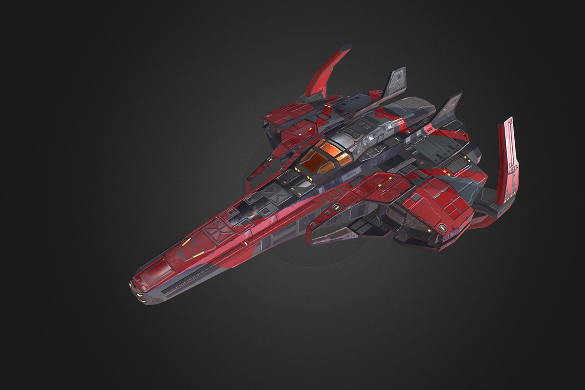Spaceship Fighter, a Cars & Vehicle 3D Model by obeyart (Photo 1 of 8)
