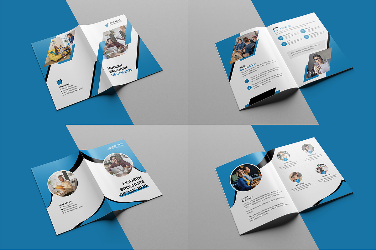 20 Bi-fold Brochure Template Bundle, a Brochure Template by Pixelpick (Photo 2 of 11)