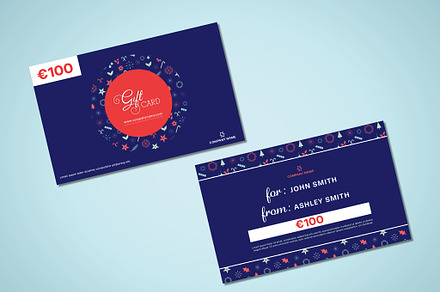 Christmas Gift Card, a Card Template by wavebreak