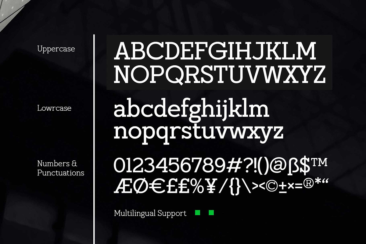 Hugells - Modern Slab Serif, a Slab Serif Font by Arterfak Project (Photo 8 of 14)