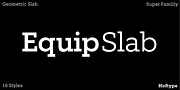 Equip Slab, a Slab Serif Font by Hoftype (Thumbnail 1 of 15)