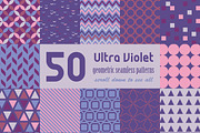 Ultra Violet Geometric Patterns Set, a Pattern Graphic by WBS Design (Thumbnail 1 of 2)