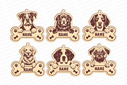 Keychain Peeking dog svg laser cut, a Pattern Graphic by MegaPrezencik (Thumbnail 4 of 6)