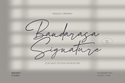 Bandarasa Signature, a Script Font by Kincrev Studio (Thumbnail 1 of 10)