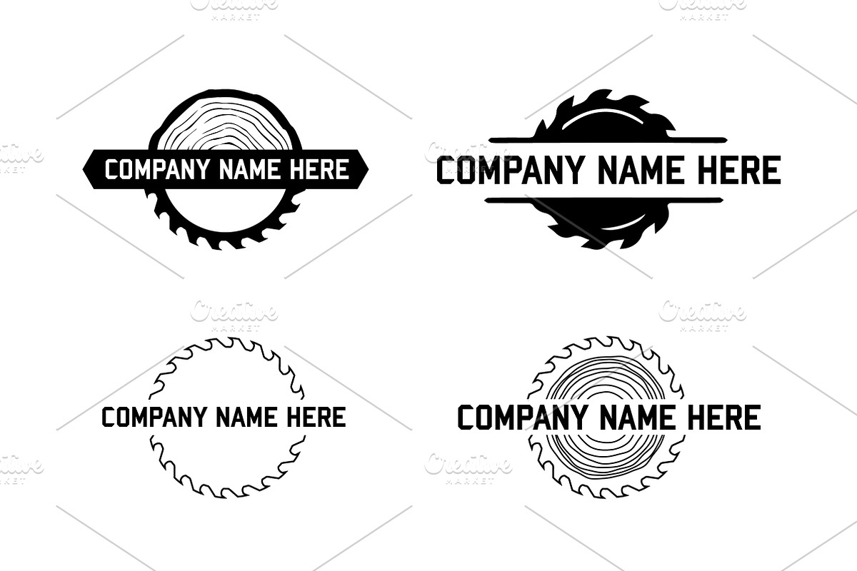 Wood/Saw Logo Bundle. Vector/Mock-Up, a Branding & Logo Template by Multiple (Photo 2 of 5)