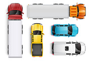Top view set of various cars, a Transportation Illustration by Yayasya (Thumbnail 2 of 4)