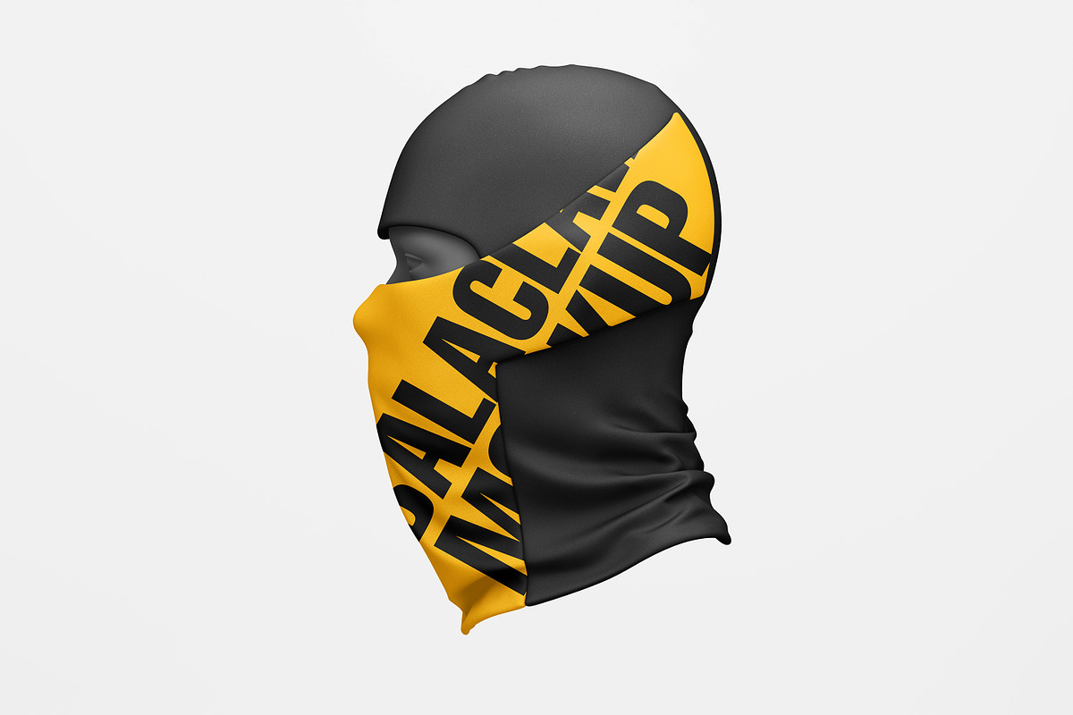 Dye sublimation Balaclava Mockup, a Mask Mockup by GraphicVil (Photo 8 of 9)