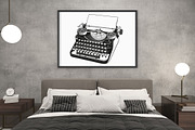 Vintage Typewriter SVG Cut Files., an Object Graphic by Doodle Cloud Studio (Thumbnail 5 of 8)