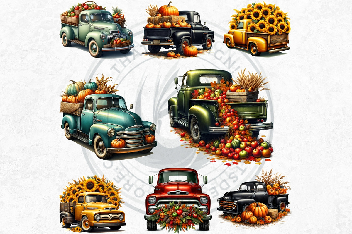 Rustic Harvest Fall clipart set, a Seasonal Illustration by ThatsDesignArt (Photo 8 of 10)