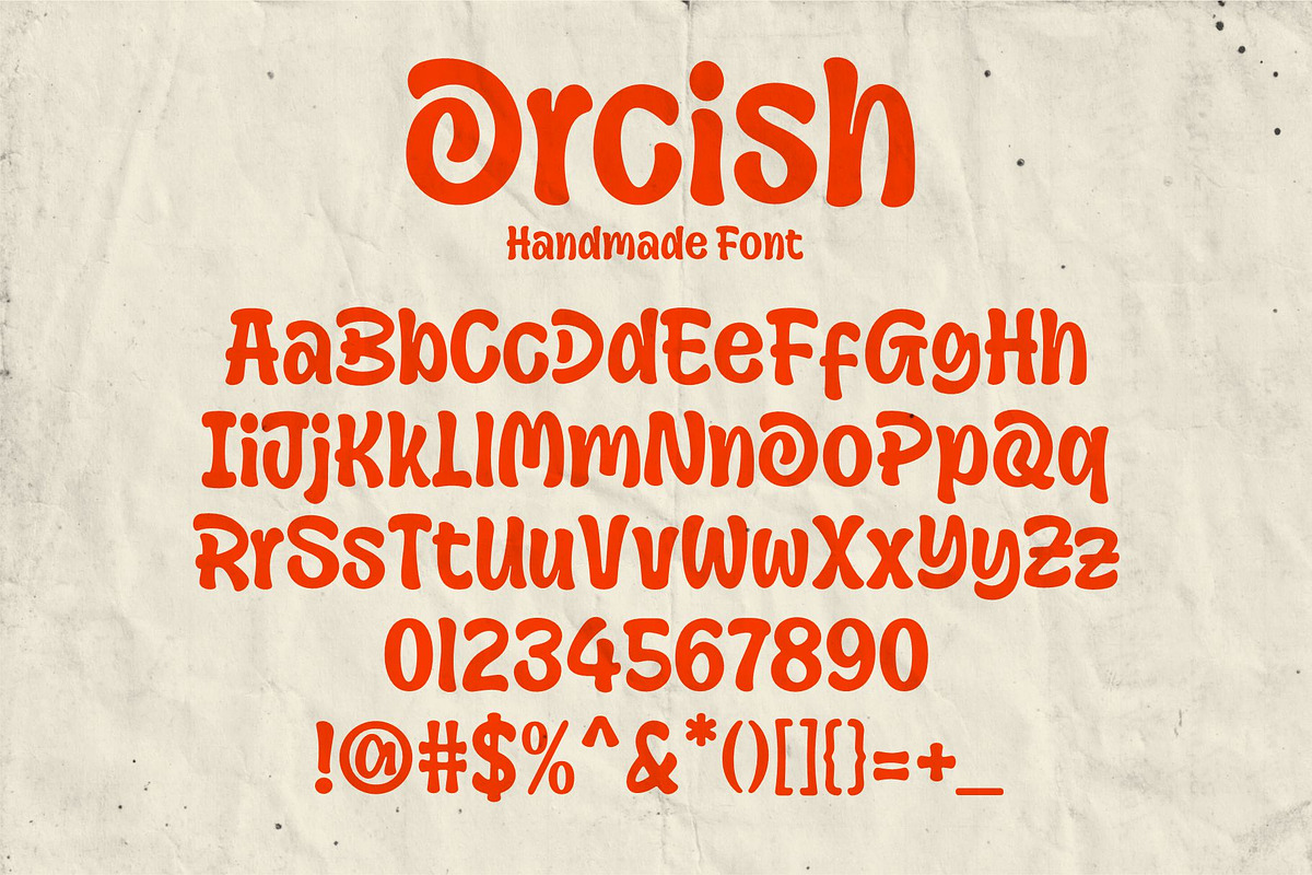 Orcish - Handmade Font, a Handwritten Font by HanzelSpace Studio (Photo 8 of 8)