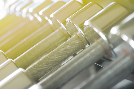 Dumbell closeup
