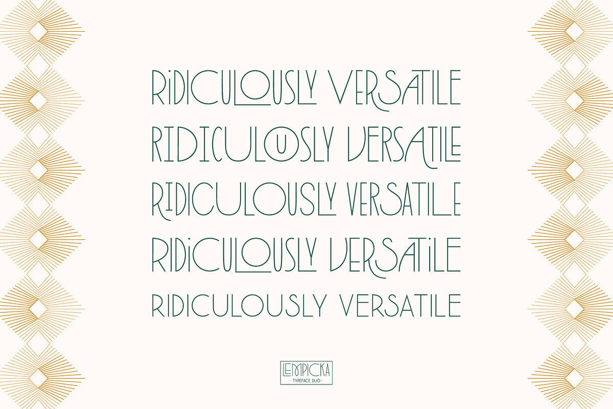 Lempicka Font Duo & Vector Ornaments preview 8