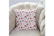 Strawberry Tea Time Seamless Pattern, a Food Illustration by TitaLivingArt (Thumbnail 7 of 10)