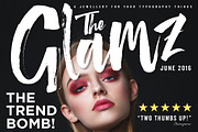 The Glamz watercolor brush logo font, a Script Font by Ian Irwanwismoyo (Thumbnail 1 of 12)