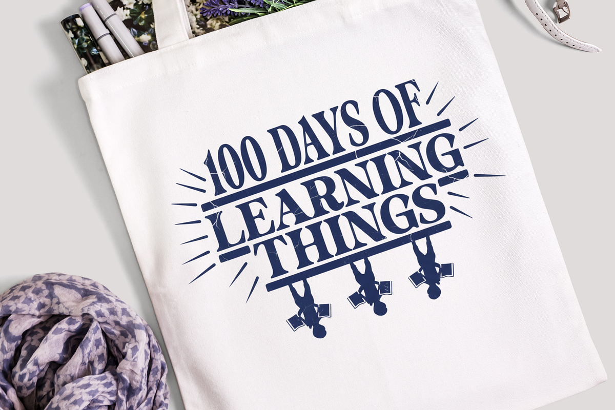 100 Days Of Learning Things PNG, a Graphic by Vector Portal (Photo 3 of 6)