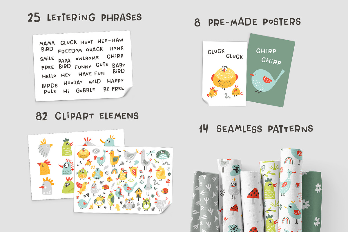 Funny birds collection, a Graphic by Murvin (Photo 2 of 12)