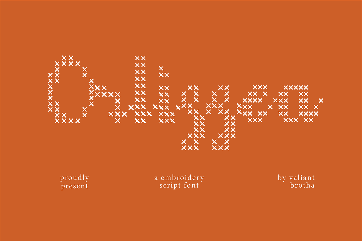Orlissea | A Embroidery Script Font, a Handwritten Font by Berdansabersama (Photo 1 of 9)