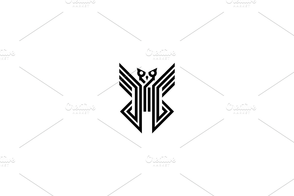 Lines modern owl logo design, an Object Graphic by nicemorning (Photo 2 of 3)
