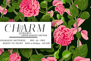 Charm Blossom Pattern Pack, a Pattern Graphic by Design Unique (Thumbnail 1 of 8)