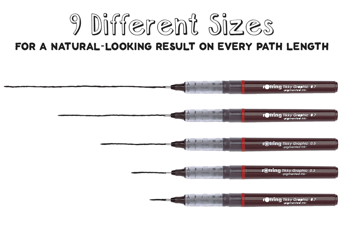 SALE - Rotring Tikky Ink Brushes, a Brush Add-On by Ghostpixel (Photo 2 of 6)